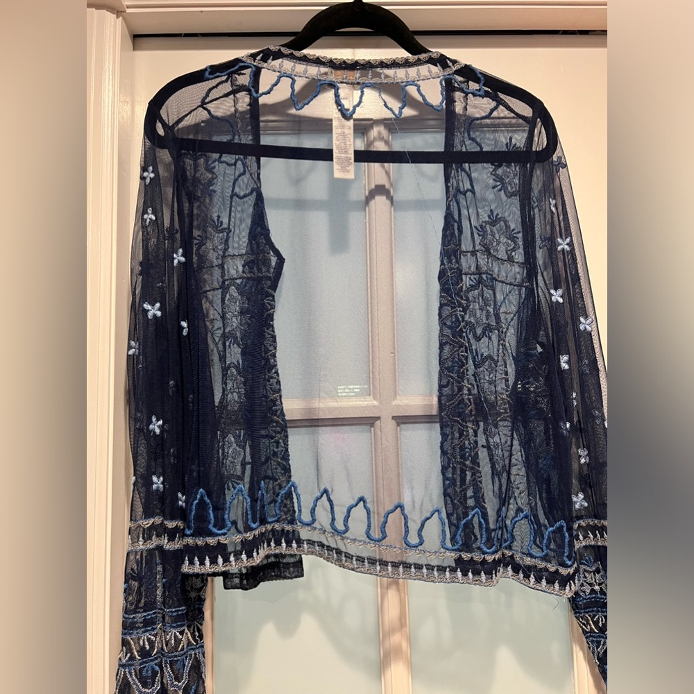 Chicos Embroidered Sheer Jacket - image 5